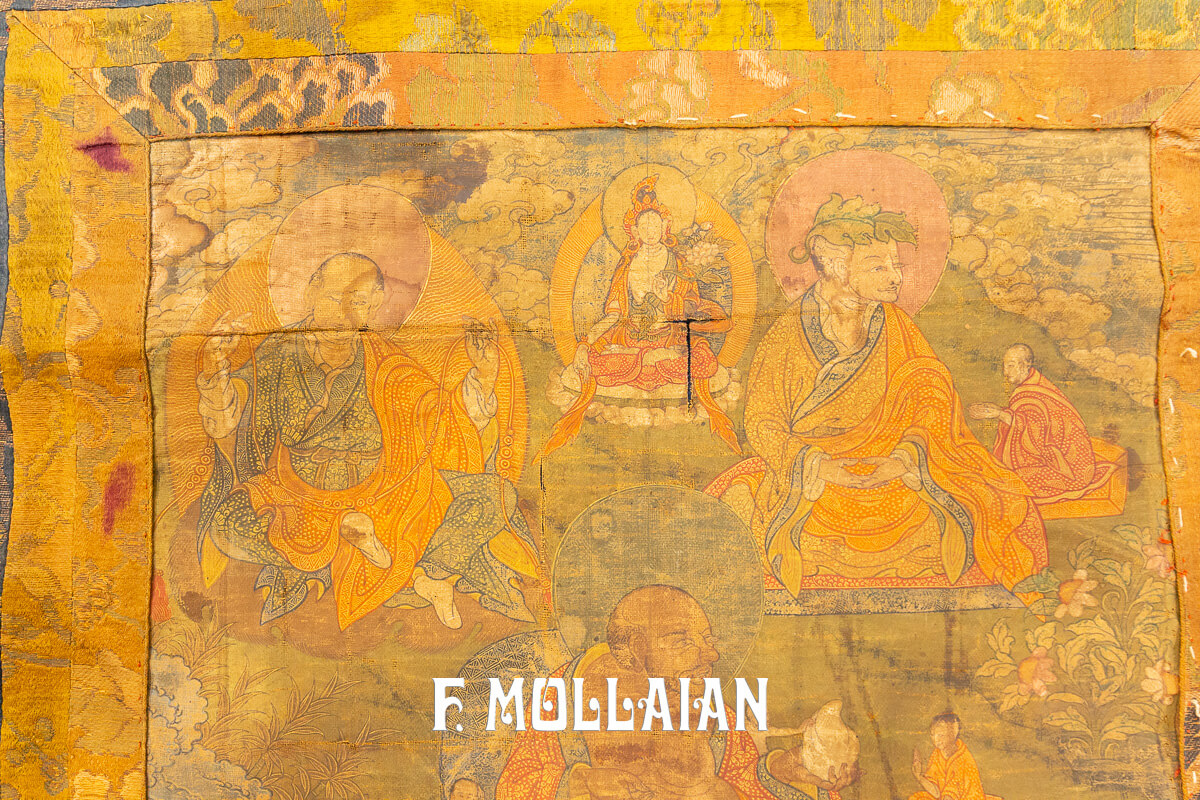 Antique Textile Thangka Tibetan 17-18 Century n°:669042
